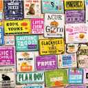 Puzzles for Adults 1000 Pieces - Colorful Vintage Signs Jigsaw Puzzle, Unique Retro Design Puzzles for Adults