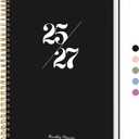 2 x Monthly Planner 2025-2027, 2 Year Months Planner Calendar 2025-2027, July 2025 - June 2027, 7" x 10", 25-27 Monthly Calendar Planner, 24 Months, Perfect for School Office Home Planning - Black