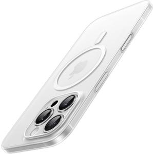 JETech Magnetic Ultra Slim Case for iPhone 16 Pro Max 6.9 Inch Compatible with MagSafe, Camera Lens Full Protection, Lightweight Matte Finish PP Hard Minimalist Cover (Frosted Clear)