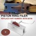 Piston Ring Cutting Wheel Filing Tool, Piston Ring Grinder, Piston Ring Clearance Adjustment Tool, Manual Piston Ring Filer with 120 Grit Carbide Grinding Wheel Replace# 66785 66786