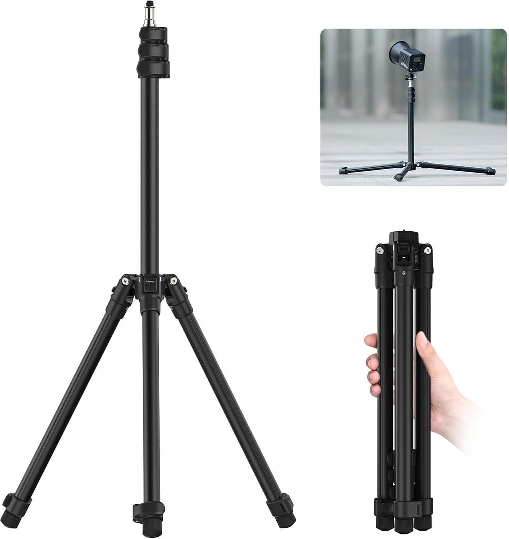 Ulanzi TT43 Extendable Photography Light Stand, Adjustable 6.23ft Aluminum Tripod, Reversible Portable Studio Lighting Tripod for Continute Output Lighting/Strobe Light/Webcams/Cameras/Softbox