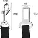 SunGrow Dog Seat Belt for Car, Adjustable Nylon Pet Seatbelt, Supports All Cars, Dog Car Leash Seat Belt, Seatbelt for Dogs, Cats & Ferrets Travel Harness