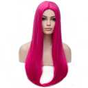 BERON Pink Wigs for Women Silky Long Straight Girls Wig Hot Pink Women and Girls Wigs Magenta Heat Resistant Synthetic for Cosplay Party or Daily Use (25 Inch (Pack of 1)