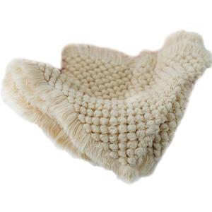 Zeroest Baby Photography Props Basket Braid Wool Wrap Newborn Photo Shoot Baskets Filler Posing Stuffer Background Blanket (Beige)
