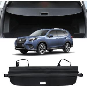 Retractable Cargo Cover Compatible with 2019-2024 Subaru Forester Trunk Cover Rear Trunk Security Cover Shielding Shade Privacy Screen Cover 2019 2020 2021 2022 2023 2024 Forester Cargo Cover