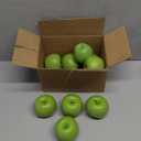 12 Pcs 3inch Green Fake Apples Decoration Artificial Apples Fake Fruits for Home Kitchen Decoration (Green)