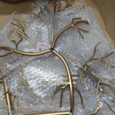 Red Co. Ornament Tree Christmas Dcor/Jewelry and Accessory Display in Gold Finish - 36" h