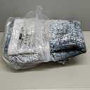 AMADA HOMEFURNISHING 8x10 Area Rugs for Living Room, Modern Washable Rug with Non-Slip Backing & Low Pile, Large Rug with Abstract Pattern for Bedroom, Dinning Room, Home Office, Navy Blue