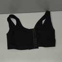 BRABIC Front Closure Post Surgery Minimizer Bras for Women Full Coverage Surgical Wireless Comfort Everyday Bras, Black, Size S