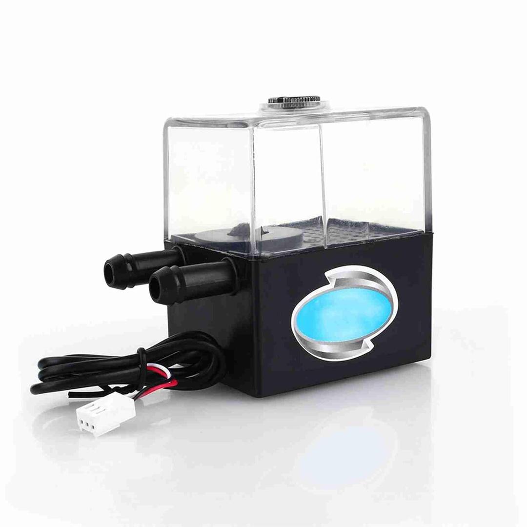 Hakeeta Ultra-Quiet SC-300T 12V DC Modern Black Plastic PC CPU Liquid Cooling System Water Pump