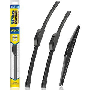 5 PLUS Silicone Windshield Wipers Replacement for 2016-2022 HONDA HRV HR-V Wiper Blades(Set of 3),Automotive Replacement Windshield Wiper Blades For My Car-26"/18"/10"