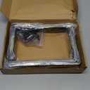 8 Pack - L 10" x H 6" x W1.5, 5mm Thick Black L Shelf Bracket, Iron Shelf Brackets, Metal Shelf Brackets, Floating Shelf, Shelf Supports with Screws