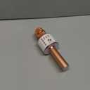 BONAOK Wireless Bluetooth Karaoke Microphone, 3-in-1 Portable Handheld Karaoke Mic Speaker Machine Home Party Birthday for All Smartphones PC (Q37 Rose Gold)