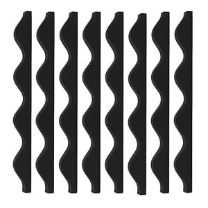 Foam Closure Strips for Metal Roofing, Corrugated Foam Closure Strips for Roma Polycarbonate Panels, Metal Roof Foam Closure Strips 1 x 36 Black Roof Seal for Pergola Greenhouse Carport 20 PCS