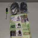 Garden Stakes,6 Inch 11 Gauge 50pcs Galvanized Landscape Staples + 50pcs Gaskets + 1Pick Hook,Tent Stakes Landscaping Fabric SOD Pins for Weed Fabric Barrier,Groud Cover,Fence