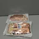 2 x 4P Metallic Foil Fringe Tinsel Table Skirts for Rectangle Tables Backdrop Banner Streamer Garland Curtains for Parade Floats Wedding Graduation Anniversary Birthday Parties Decoration (Rose Gold)