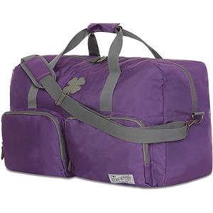 Lucky Travel Duffel Bags 115L, Gym Bag, Travel Bag & Large Duffle Bag for Men, Foldable Overnight Weekender Bags for Women & Men with Adjustable Shoulder Strap, Purple