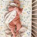 Muslin Bedside Bassinet Sheets 2 Pack, 33x20 Fitted Ultra Soft & Breathable Bedside Sleeper Sheets, Ideal for Baby Girl and Boy, Perfect for Newborns (Spring Garden & Sage)