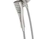 Moen Verso Rain Showerhead and Handshower Combination with Infiniti Dial and Magnetix Docking, 60" Hose, Spot Resist Brushed Nickel, 220C2EPSRN (Round - 60" hose, Spot Resist Nickel)