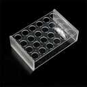 1 Pack 5ml Lab Plastic Test Tube Rack for 5ml 10 ml Tubes, Holds 24