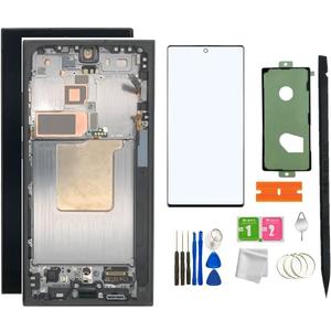 LCD Screen Compatible with Samsung Galaxy S24 Ultra 5G LCD Display Screen Assembly Replacement for Samsung S24Ultra Touch Digitizer Screen+ Tools(Black)