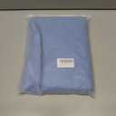 Ombre Chiffon Sheer Curtains Blue for Living Room Gradient Crinkle Semi Voile Curtain Panels for Bedroom Light Filtering Window Drapes for Office, Patio, Holiday Decor, Rod Pocket, 52"Wx95"L, 2 Pcs