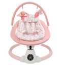 Baby Swing for Infants, Electric Baby Swing with Bluetooth, Portable Infant Swing with 5 Speeds, 10 Lullabies, 5-Point Harness & Remote Control, for Newborns Infants Indoor Outdoor Use (Floral)