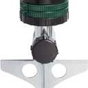 Orbit H2OSix GearDrive Sprinkler on Metal TSpike  Customizable Lawn Watering Coverage  MultiPattern Rotating Head with Adjustable Spray Range  Durable Outdoor Yard Irrigation Sprinkler  58573