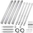 Uniflasy Grill Replacement Parts for CharBroil Performance 4-Burner 463365021 463365724 463351021 463352521 463331221 463448021 Stainless Steel Grill Burner Heat Plate Shield Crossover Tube Igniter