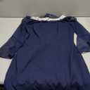 Alex Evenings Women's Short Embroidered Cocktail Dress, Wedding Guest (14, Navy Crepe)