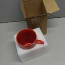 28 OZ Extra Large Ceramic Coffee Mug, M018 Classic Porcelain Boss Super Big Tea Cup with Handle for Office and Home, Red