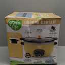 GreenLife 6QT Slow Cooker, Non-Toxic PFAS-Free Ceramic Nonstick Removable Interior Bowl, Programmable, Family Friendly, Keep Warm, Stovetop & Oven Safe, Dishwasher Safe Crock, Timer, Glass Lid, Yellow