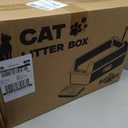 Stainless Steel Litter Box XL, Extra Large High Sided Litter Box with Handles for Big Cats, Anti-Urine Leakage Metal Cat Litter Box, Easy-Clean, Non-Stick, Includes Scoop and Mat