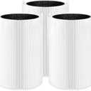 3 Pack Blue Pure 411 Filter Replacement Compatible with Blueair Blue Pure 411 Genuine, 411+, 411 Auto and MINI Air Purifiers, Package Include the 3 Particle and 3 Activated Carbon Filter