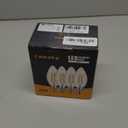 E14 LED Bulb European Base 4W LED Chandelier Light Bulbs Dimmable 40W Equivalent,Flame Tip Candelabra LED Bulbs,110V 6000K Daylight White,6 Pack