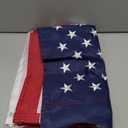 2.5 x 4 FT American Flag Pole Sleeve, US Flag Factory,with Nylon Material, Heavy Duty Durable TearProof, Embroidered Stars, Sewn Stripes, UV ProtectionOutdoor Flag (Pole NOT Included)