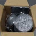 Umite Chef Silicone Kitchen Utensil Set, 34PCS Heat Resistant Kitchen Gadgets and Tools With Grater, Wood Handles for Nonstick Cookware (Dark Gray)