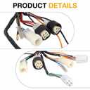 3GD-82590-20-00 Wire Wiring Harness Compatible with Yamaha Warrior 350 YFM350 350X YFM350X 1990-1995