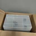 IRIS USA Dog Food Storage Container, 2 Pack, Up to 30 lbs Each, Airtight Seal for Freshness, Wheels for Rolling, Easy One Hand Opening, Made in USA, BPA Free, Clear/Black