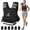 FUFF Weighted Vest Woman, 20-32 Lb Adjustable Weight Vest for Women Men, Female Strength Training Body Vest for Walking Exercise Running Workout