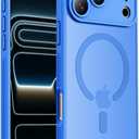 Designed for iPhone 17 Pro Max Case, Compatible with MagSafe, [Camera Protection] [15FT Military Drop Protection] Shockproof Translucent Matte Anti-Slip Phone Case, 6.9", Blue
