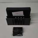 Desk Side Storage, 2 Tier Steel Hanging Organizer, No Drill Side Desk Organizer, Laptop Holder, with Pen Holder, For Office Supplies & Studio Essentials Black