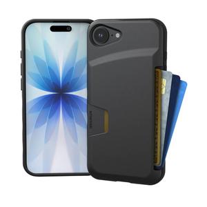 Smartish® iPhone 16e Wallet Case - Wallet Slayer Vol. 1 [Slim + Protective] Credit Card Holder - Drop Tested Hidden Flip Card Slot Cover Compatible w/Apple iPhone 16e 2025 - Black Tie Affair