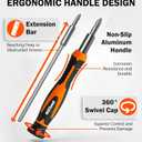 AV Steel Precision Screwdriver Set 51-in-1, Small Screwdriver Kit with Portable Storage Case, Magnetic Repair Precision Tool Kit for Electronics, PC, Phone, DIY Projects, Home Repairs