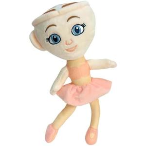 Italian Brainrot Plush Toys, 10'' Ballerina Cappuccina Plush Brain-Rot Meme Shark in Sneakers Plushies, Collectible Stuffed Animals Toy Gifts for Fans (Pink)