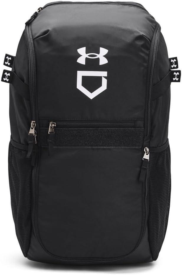 Under Armour Unisex-Adult Utility Baseball Backpack Print, (003) Black / / White, One Size Fits All