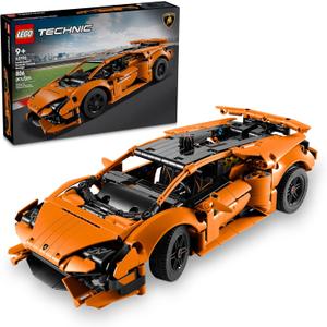 LEGO Technic Lamborghini Huracn Tecnica Orange Toy Cars - Building Toys for Kids, Boys & Girls, Ages 9+ - Lamborghini Toy Car W/ V10 Engine & Steering - Gift Ideas for Birthdays - 42196