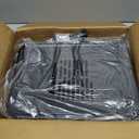 Leekpai Step Stool with Handle for AdultsSeniors Heavy Duty Holds 350 lbs.Stepping Stool for Elderly Adults, Attractive Black for Kitchen (17x12x4 Inch (Pack of 1))