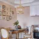AMZASA Gold Lantern Chandelier Hanging Pendant Light Fixture 4-Lights for Kitchen Island Dining Room Hallway Entryway Foyer UL Listed