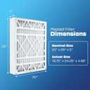 BestAir 20x25x5 MERV 11 AC Furnace Air Filter (3-Pack), Fits Trion Air Bear, Supreme, Skuttle, GeneralAire, Source1, Ultravation & Braeburn Models, Made in USA, Actual Size 19.75" x 24.25" x 4.88"